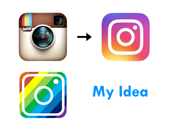 Logo changes of Instagram